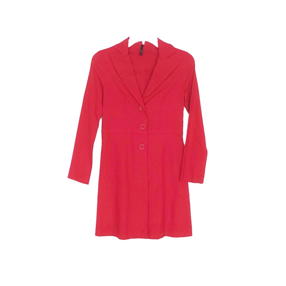 VINTAGE RED MIDI COAT